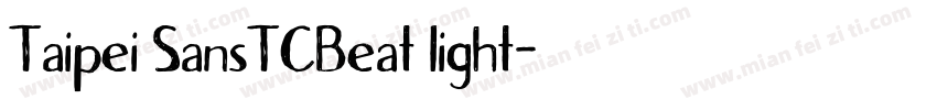 Taipei SansTCBeat light字体转换